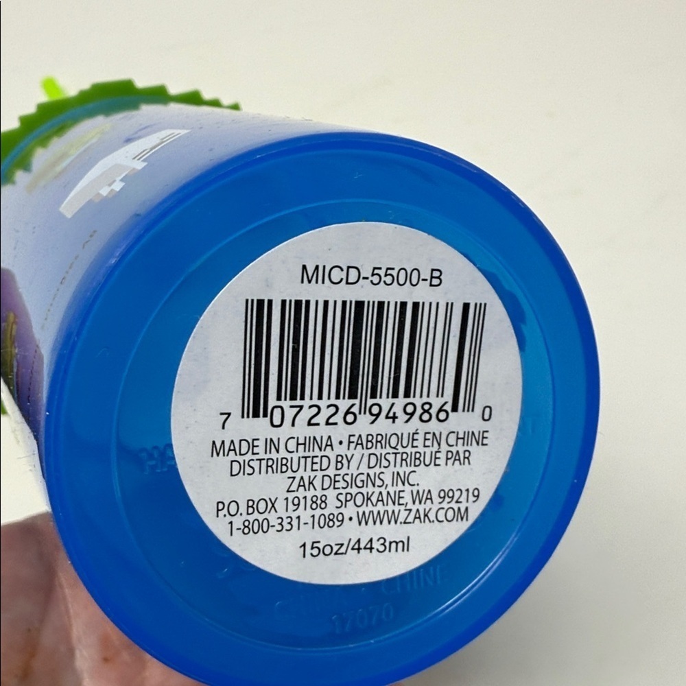 Minecraft Blue Creeper Tumbler with Straw New 15 oz - Picture 4 of 5